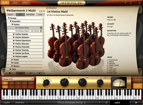 IK Multimedia Miroslav Philharmonik 2 v2.0.4 Sound Content