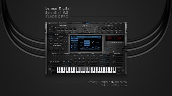 Lennar Digital Sylenth1 V2 BLADE X PRO Skin - By Thenatan