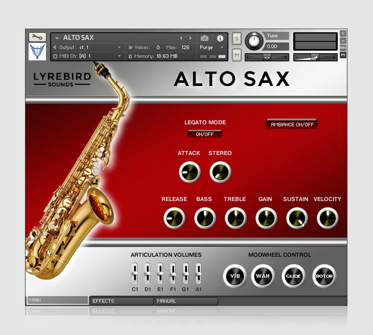 Lyrebird Sounds Alto Sax KONTAKT