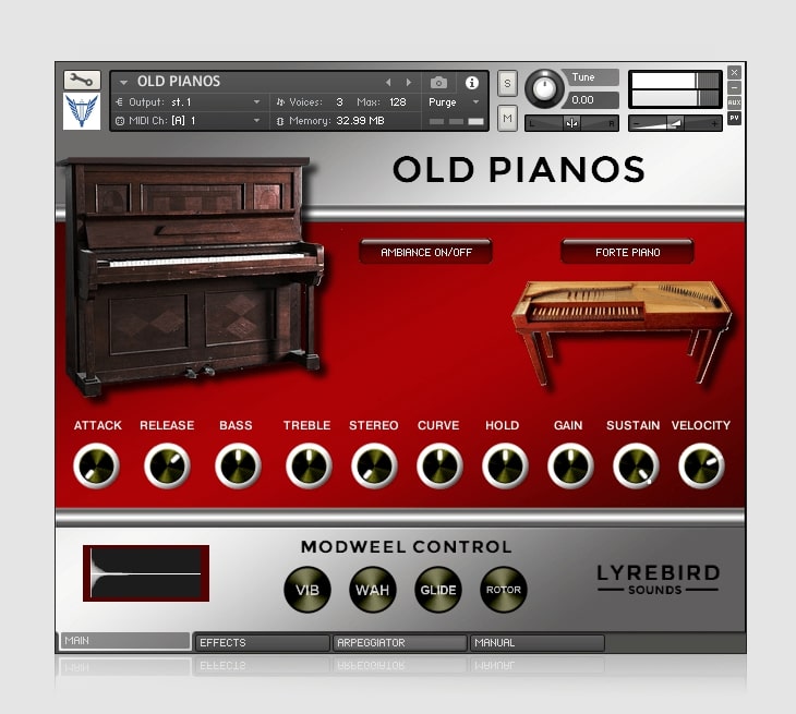 Lyrebird Sounds Old Pianos KONTAKT