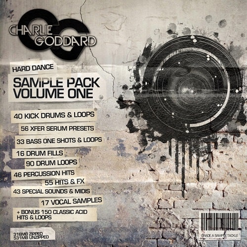 Charlie Goddard Hard Dance Vol 1 WAV MIDI PRESETS