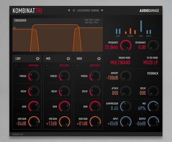 Audio Damage AD037 Kombinat Tri v3.0.6 VST VST3 AU AAX 