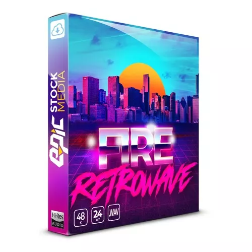 Epic Stock Media Fire Retrowave WAV