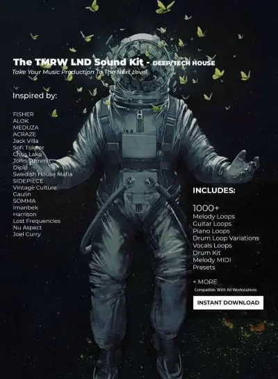 JX Studios TMRW Lnd Deep And Tech House Sound Kit WAV MIDI NMSV